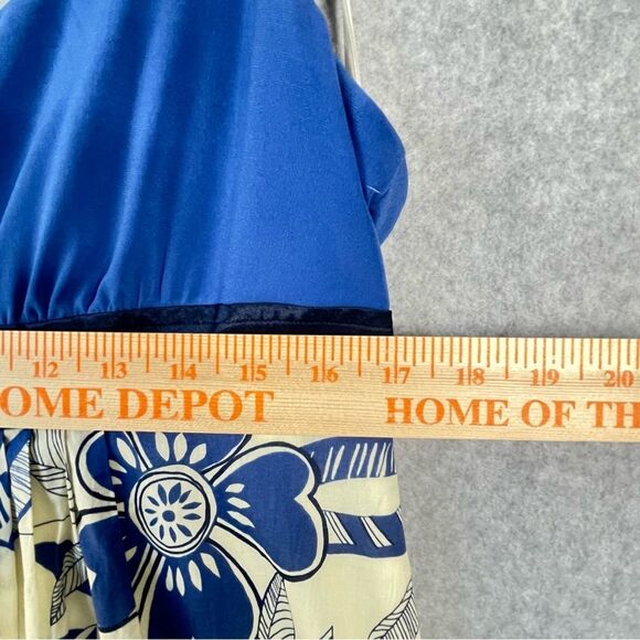 Kathryn Conover Vintag Poly Cotton Spandex Thin Strap Mini Floal Dress 14 #CC - Picture 7 of 13